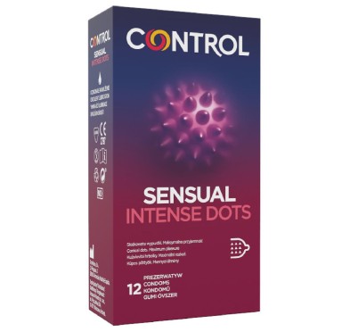 Prezerwatywy-Control Sensual Intense Dots 12"s